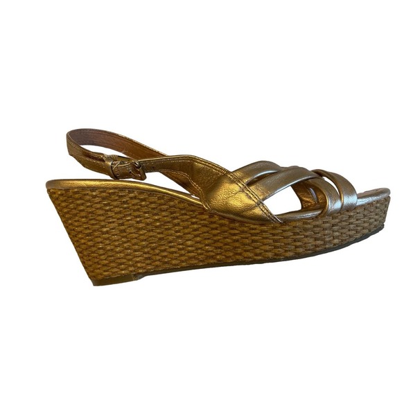 Corso Como Leather Strapped Wedge Sandal - Size 7 - Picture 5 of 7